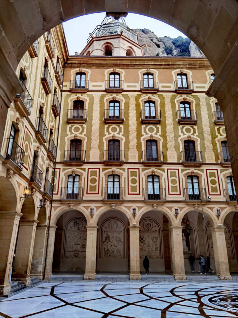 Inside th Montserrat monastery Spain